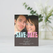 Gewoon, de datum opslaan Foto briefkaarten, Aankondigingskaart (Staand voorkant)