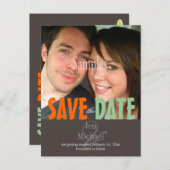 Gewoon, de datum opslaan Foto briefkaarten, Aankondigingskaart (Voorkant / Achterkant)