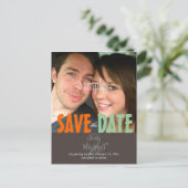 Gewoon, de datum opslaan Foto briefkaarten, Aankondigingskaart (Staand voorkant)