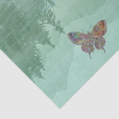 Gewoon de groene gordijn van de lederen vlinder af tissuepapier (Detail)