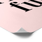 Gewoon de Inspirerend Posters van het Citaat Roze (Hoek)