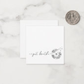 Gewoon de stok van Dandelion in de wind blazen Notitiekaartje (Voorkant / Achterkant in situ)