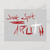 Gewoon de Waarheid spuiten Briefkaart (Voorkant)