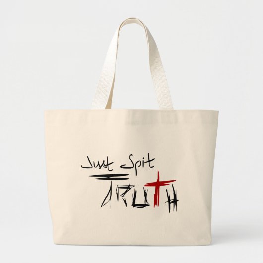 Gewoon de Waarheid spuiten Grote Tote Bag (Voorkant)