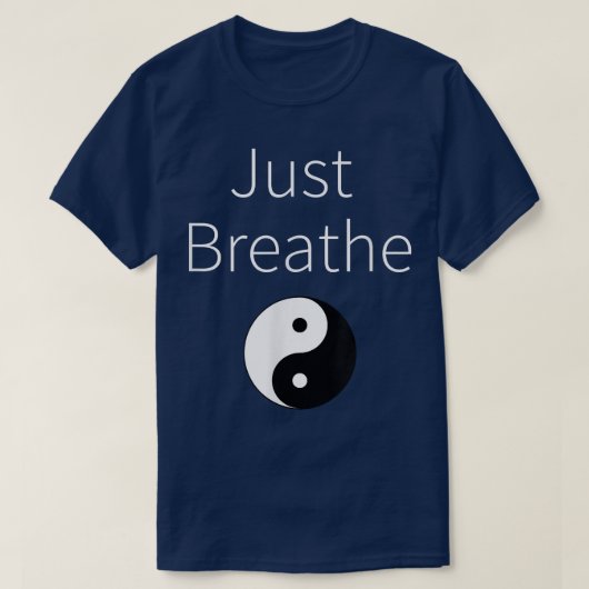 Gewoon de Yin Yang Spirituele Yoga Workout T T-shirt (Design voorkant)
