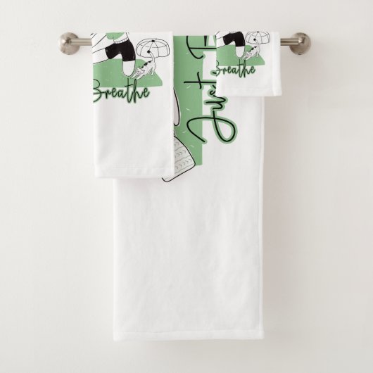 Gewoon de Yoga Meditation Pose afbreken Bad Handdoek (Insitu)