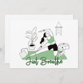 Gewoon de Yoga Meditation Pose afbreken Feestdagenkaart (Voorkant / Achterkant)