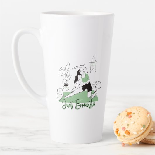 Gewoon de Yoga Meditation Pose afbreken Latte Mok (In situ)