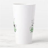 Gewoon de Yoga Meditation Pose afbreken Latte Mok (Voorkant)