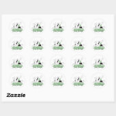 Gewoon de Yoga Meditation Pose afbreken Ronde Sticker (Vel)