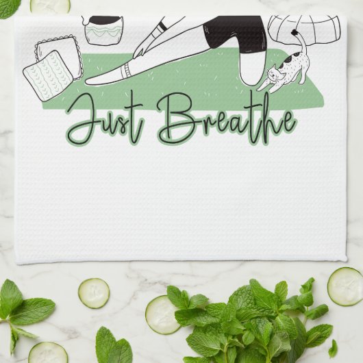 Gewoon de Yoga Meditation Pose afbreken Theedoek (Gevouwen)