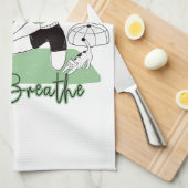 Gewoon de Yoga Meditation Pose afbreken Theedoek (Quarter Fold)