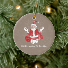 Gewoon de Yoga Santa Keramisch Ornament