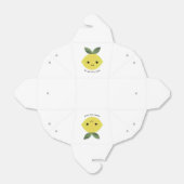 Gewoon de Zest Cute Kawaii Lemon Bedankdoosjes (Uitgevouwen)
