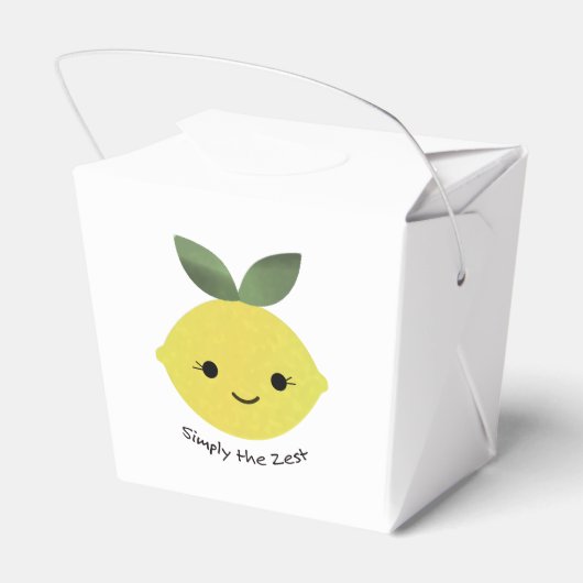 Gewoon de Zest Cute Kawaii Lemon Bedankdoosjes (Achterkant)