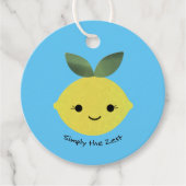 Gewoon de Zest Cute Kawaii Lemon Bedankjes Labels (Voorkant)