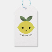 Gewoon de Zest Cute Kawaii Lemon Cadeaulabel (Voorkant)