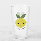 Gewoon de Zest Cute Kawaii Lemon Glas (Achterkant)