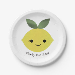Gewoon de Zest Cute Kawaii Lemon Papieren Bordje