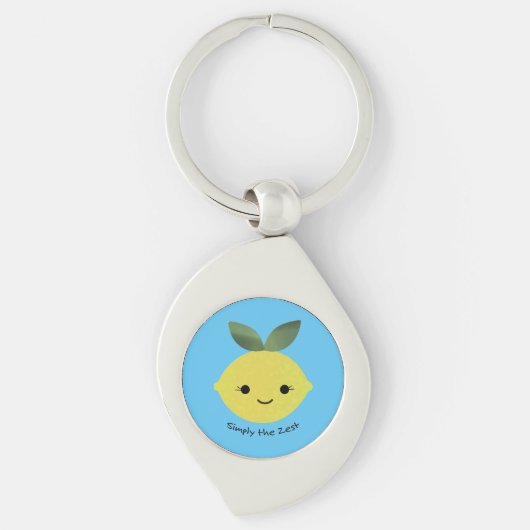 Gewoon de Zest Cute Kawaii Lemon Sleutelhanger (Voorkant)