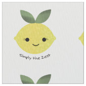 Gewoon de Zest Cute Kawaii Lemon Stof (Close Up)