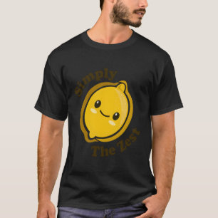 Gewoon de Zest Schattige Kawaii citroen voedselwoo T-shirt