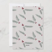 Gewoon dennen, heb jezelf een vrolijk klein kerstf feestdagenkaart (Achterkant)