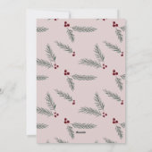 Gewoon dennen, heb jezelf een vrolijk klein kerstf feestdagenkaart (Achterkant)