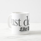 Gewoon dew het koffiemok (Voorkant links)