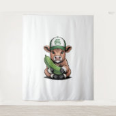 Gewoon Dill with It Koe, Grappige augurk Wandkleed (Voorkant)