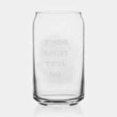 Gewoon doen blikvorm glas (Achterkant)