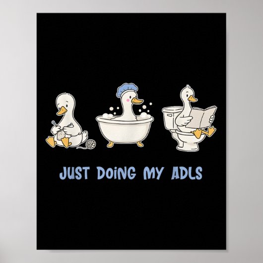 Gewoon doen mijn adls grappige Gekke gans, beroeps Poster (Voorkant)