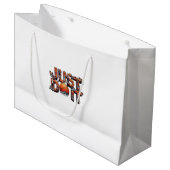 Gewoon doen . Motiverende boodschappentas  Groot Cadeauzakje (Voorkant Gekanteld)