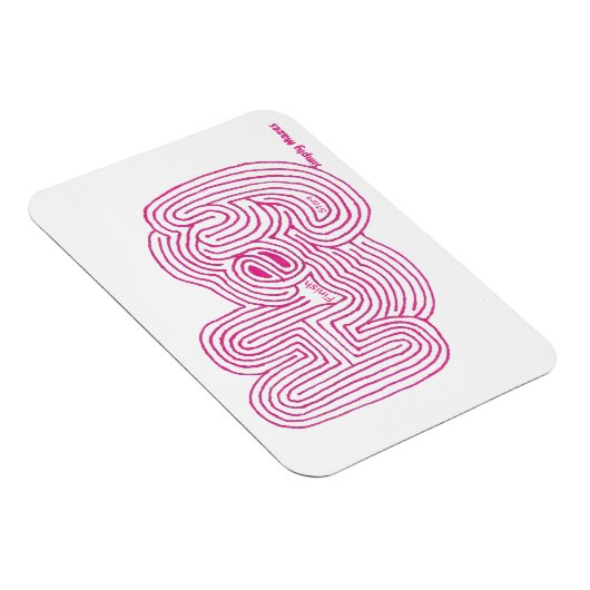 Gewoon doolhof "Hey" doolhof magneet (Rechterzijde)