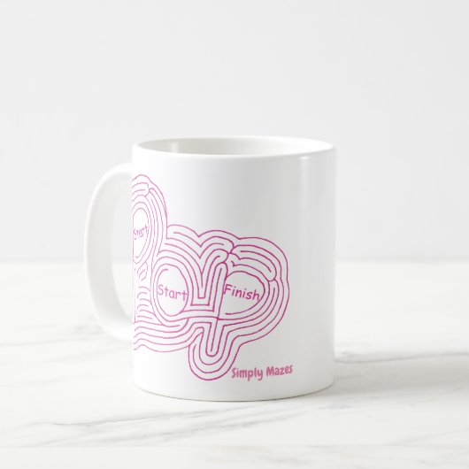 Gewoon doolhof "Pop" doolhof Mok (Voorkant links)