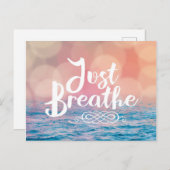 Gewoon door het eten van de Sunset Bokeh Ocean Briefkaart (Voorkant / Achterkant)