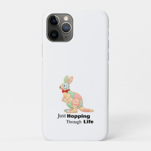 Gewoon door het leven huppelen Kangoeroe ontwerp Case-Mate iPhone Case (Achterkant)