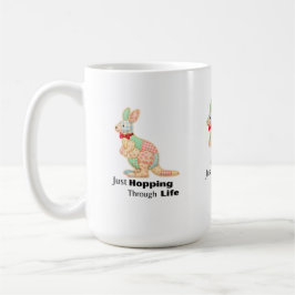 Gewoon door het leven huppelen Kangoeroe ontwerp Koffiemok