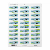 Gewoon door retouradreslabels lopen etiket (Full Sheet)