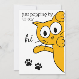 Gewoon door te zeggen: Hi Cat Flat Greeting Kaart