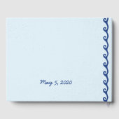 Gewoon door te zwemmen op walvis gastenboek (Achterkant)