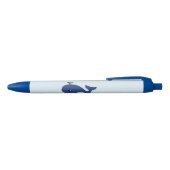 Gewoon door te zwemmen walvis blauwe inkt pen (Bovenkant)