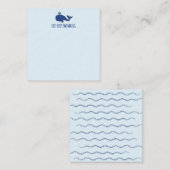 Gewoon door te zwemmen walvis notitiekaartje (Voorkant / Achterkant)