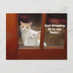 Gewoon door vallen briefkaart