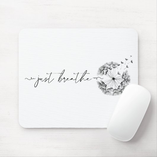 Gewoon doorbreken als stoom van Dandelion Minimal  Muismat (Met muis)