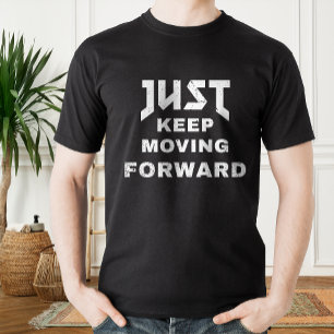 Gewoon doorgaan motivatie offerte t-shirt