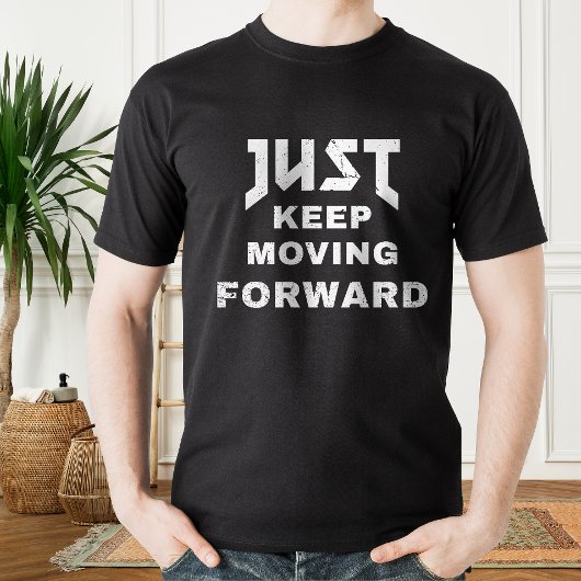 Gewoon doorgaan motivatie offerte t-shirt