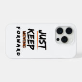 Gewoon Doorgaan Motivational iPhone Hoesje 15 Pro Case (Achterkant horizontaal)