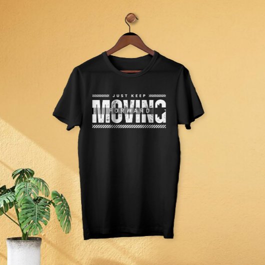 Gewoon doorgaan unieke Typo pijl teken T-shirt