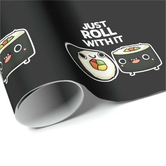 Gewoon doorlopen met het grappige Sushi Roll Pun D Cadeaupapier (Rol Hoek)